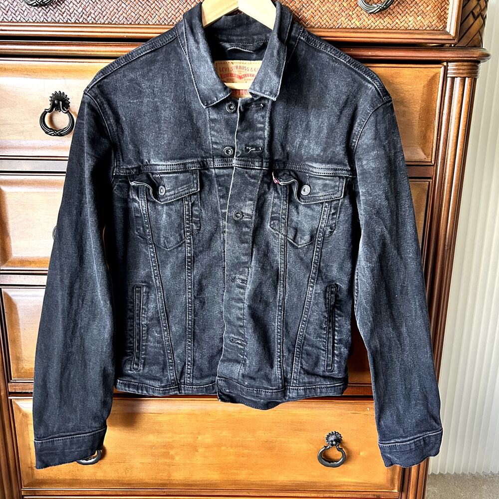 Levi´s Men´s Utility Gorpcore Overdyed Denim Trucker Jacket Size M
